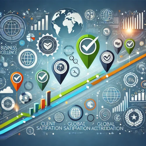 DALL·E 2024-10-23 16.02.27 - A professional graphic showing a journey of trust and excellence in certification services. The design should symbolize business growth, accreditation